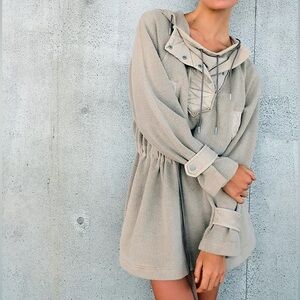 Free people Sadie Surplus Knit Jacket beige size‎ small